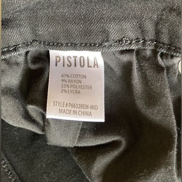 Pistola Black Mid-Rise 10" Skinny Jeans Size 32 - Picture 9 of 11
